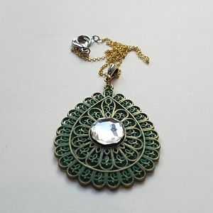 GASOLINE GLAMOUR Jewelry - GYPSY MEDALLION patina drop MOONDUST necklace new GASOLINE GLAMOUR Jewelry - GYPSY MEDALLION patina drop MOONDUST necklace new